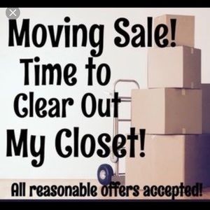 Moving Sale: Everything must go!